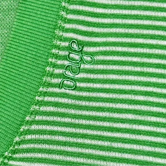 Orage Green Striped Hooded Athleisure Tie Waist Cozy Sporty Dress size Medium - Picture 11 of 13